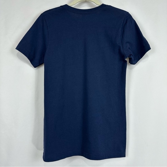 Total Solar Eclipse 2024 Unisex Sz S Navy Soft T Shirt Groovy Distressed Text - Picture 4 of 7